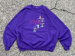 Outer Banks NC Lighthouse embroidered Crewneck purple sweatshirt 2XL XXL